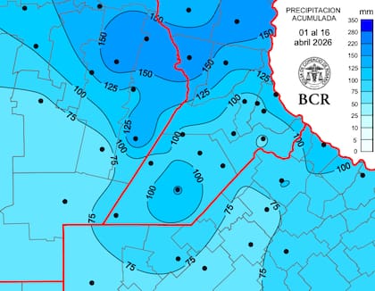Lluvias en lo que va de abril
