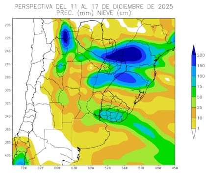 Lluvias esperadas hasta el 17 del actual