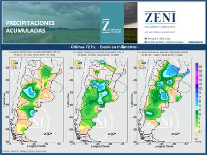Lluvias hasta ayer a las 9