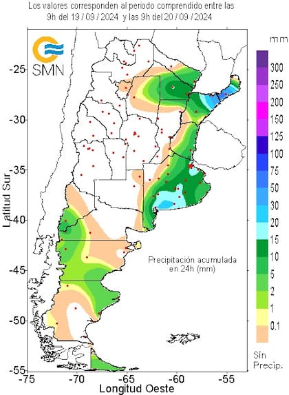 Lluvias hasta las 9 AM de hoy