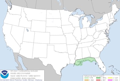 Lluvias intensas y ráfagas de viento afectarán a la región costera del golfo de México hasta el sábado