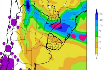 Lluvias previstas hasta el próximo miércoles