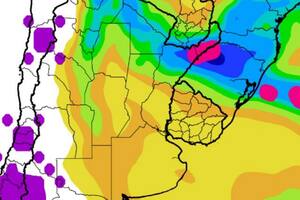 Lluvias previstas hasta el próximo miércoles