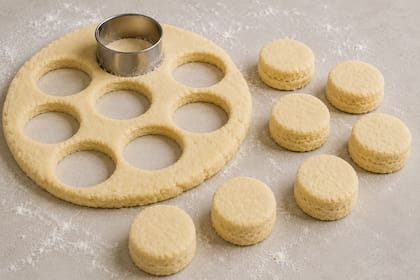 Lo ideal a la hora de cortar scones es utilizar un cortante para galletitas