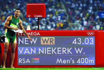 Lo imposible fue posible: el sudafricano Van Niekerk destrozó el réocord de 400 metros