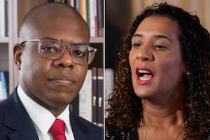 Lo ministros brasileños Silvio Almeida y Anielle Franco