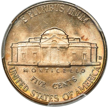 Lo que hace valiosa a esta moneda es un detalle llamado "Full Steps" donde el edificio Monticello del reverso se pueden observar los escalones con gran nitidez