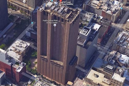 Lo que muestra Google Maps sobre el  Long Lines Building en Nueva York