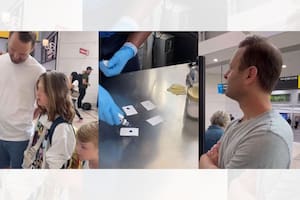 Lo que parecía una simple revisión de equipaje terminó siendo un divertido episodio que alcanzó miles de reproducciones en las redes sociales (Foto Instagram)