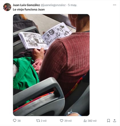 "Lo viejo funciona Juan", publicó el periodista Juan Luis González en su cuenat de X y tuvo más de 39 mil "Me Gusta" (Foto: X @juanelegonzalez)