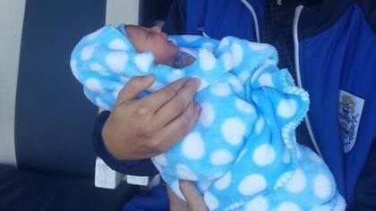 Lobo Olindi nació vía cesárea en el Instituto Médico Platense con un peso de 3 kilos 395 gramos. Foto: Sebastián Olindi.