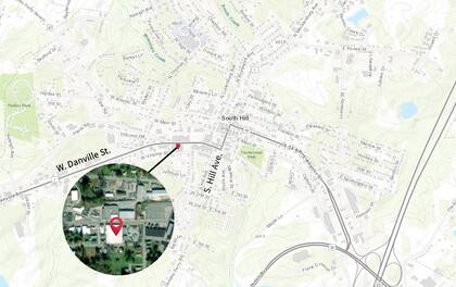 Localización del lugar del incendio