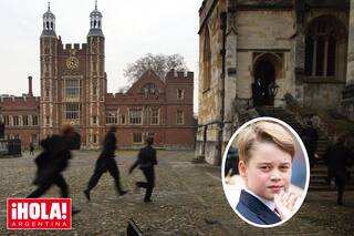 Los príncipes de Gales llevaron a George a conocer Eton, donde se formaron William y Harry