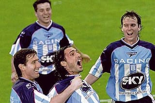 Racing campeón 2001: la camisa de Merlo, una cábala de un grupo que jugó con el corazón en la mano