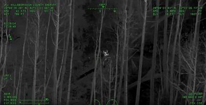 Lograron encontrar a la niña gracias a un dron con cámara térmica