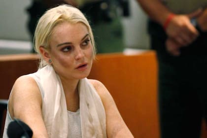 Lohan, cuando recibió la sentencia