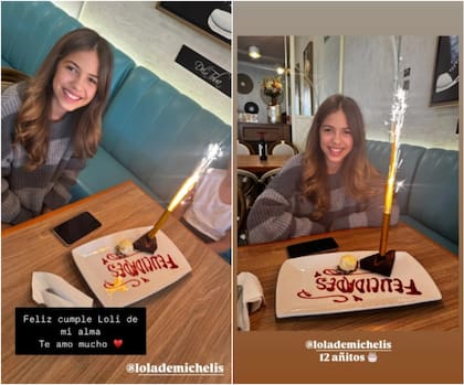 Lola Demichelis cumplió 12 años y lo celebró con su círculo familiar en México