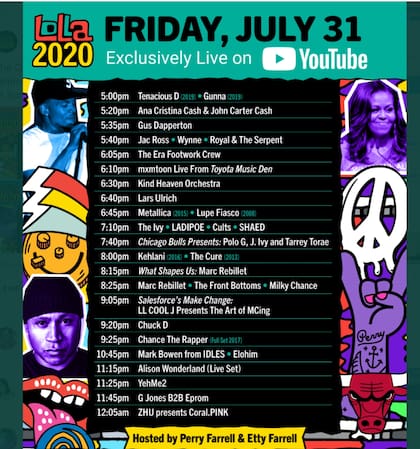 Lollapalooza virtual 2020, viernes