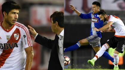 Lollo jugó todo el partido y Larrondo fue reemplazado a los 21 minutos del segundo tiempo