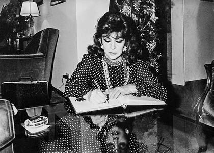 Lollobrigida en el Hotel Plaza de Buenos Aires, Argentina