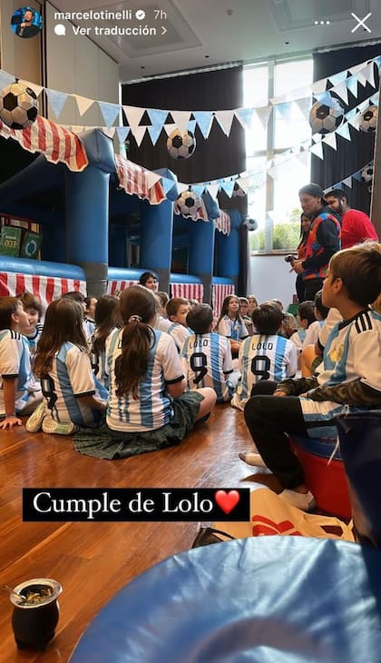 Lolo, el hijo de Marcelo Tinelli y Guillermina Valdes cumplió 9 años
