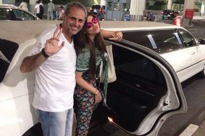 Loly y Jorge viajaron en limousina