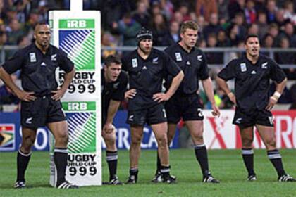 El neocelandés Jonah Lomu, una de las máximas figuras de la historia del rugby, no pudo alzar la Webb Ellis Cup