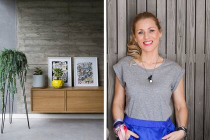 Lorena Obertiner es fundadora del Estudio LOB junto con la arquitecta Magdalena Long Artus. “Lo lineal ayudó a dar luz y mantener la continuidad en una propiedad con usos muy distintos”, nos dice a propósito de las marcas del encofrado del hormigón.