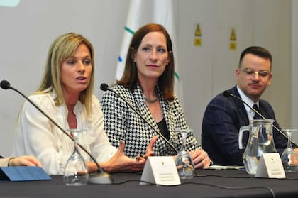 Lorena Ponce de León, en el evento que compartió con el presidente Luis Lacalle Pou