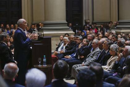 Lorenzetti habló durante 50 minutos en la apertura del año judicial, en el Palacio de Tribunales