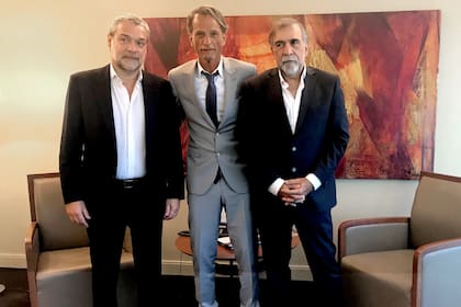 Guillermo Lorenzo (IADT), Claudio Belocopitt (Swiss Medical) y Gabriel Barbagallo (OSDE)