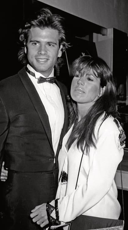 Lorenzo Lamas y Michelle Smith en 1983
