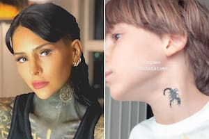 Sello familiar: Cande Tinelli sumó un nuevo tatuaje y Lorenzo siguió sus pasos