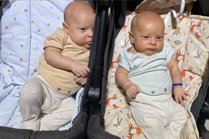 Lorenzo y Valentín se volvieron los famosos más tiernos de Twitter (Captura Twitter @sofiar388)