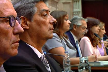 Los de la Corte Suprema durante la apertura de las Sesiones Legislativas 2023
