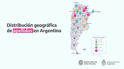 Los 10 apellidos más recurrentes en el país.