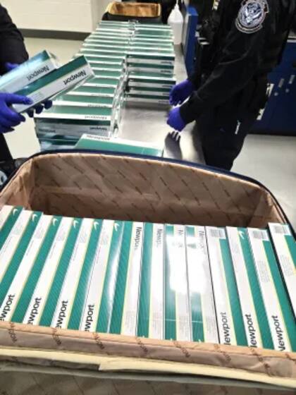 Los 150.000 cigarrillos de contrabando serán destruidos por los agentes de la CBP