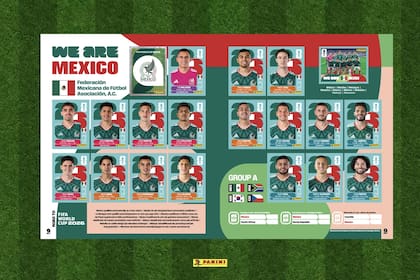 Los 18 futbolistas de México que integran el álbum oficial del Mundial 2026