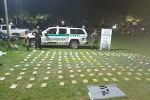 Los 244 kilos de cocaína secuestrados por la Gendarmería en Salta