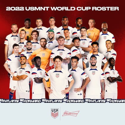 Los 26 jugadores de Estados Unidos para el Mundial Qatar 2022