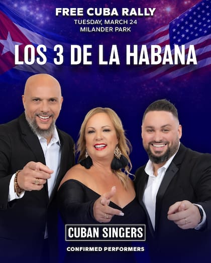 Los 3 de La Habana se presentarán en Free Cuba Rally