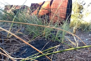 El enigmático caso de los 300 barriles oxidados con petróleo enterrados en una playa bonaerense