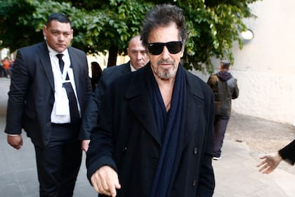 El actor Al Pacino ingresa al Centro Cultural Recoleta, durante su visita a la Argentina