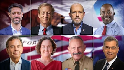 Los 8 candidatos por la gobernación en California; ¿quién ganará el 3 de noviembre?