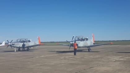 Las aeronaves durante la presentación oficial