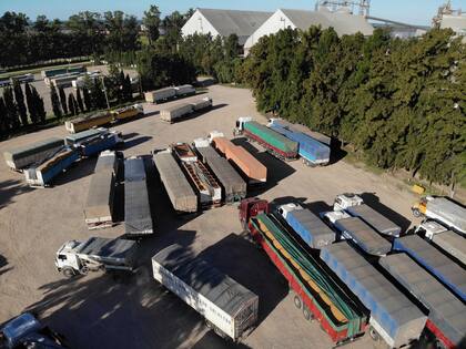 Los accesos a las terminales, como en Puerto San Martín, van teniendo un fuerte movimiento: esta semana subió 162% el ingreso de camiones en toda la región portuaria