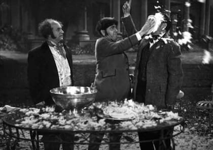 Los actores protagonizaban escenas con golpes y torpezas