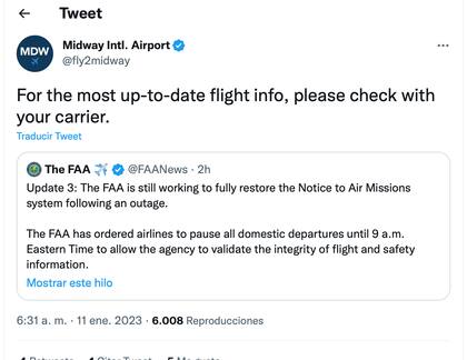 Los aeropuertos exhortan a los viajeros a tomar sus precauciones