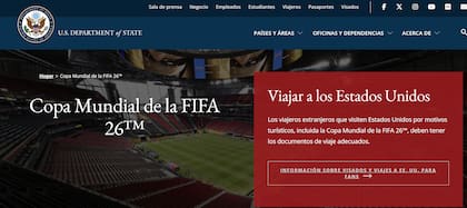 Los aficionados que se encuentren en países con citas disponibles para entrevistas y requieran un visado para entrar en EE. UU. deben presentar la solicitud cuanto antes a la página "Copa Mundial de la FIFA 26" en el sitio oficial del Departamento de Estado