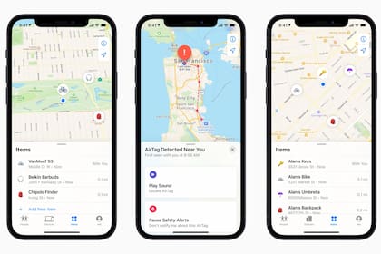 Los AirTag no tienen GPS ni 4G, pero le avisan a otros dispositivos de Apple cercanos de su existencia, y así logran ser localizados; Google tiene una red similar para Android